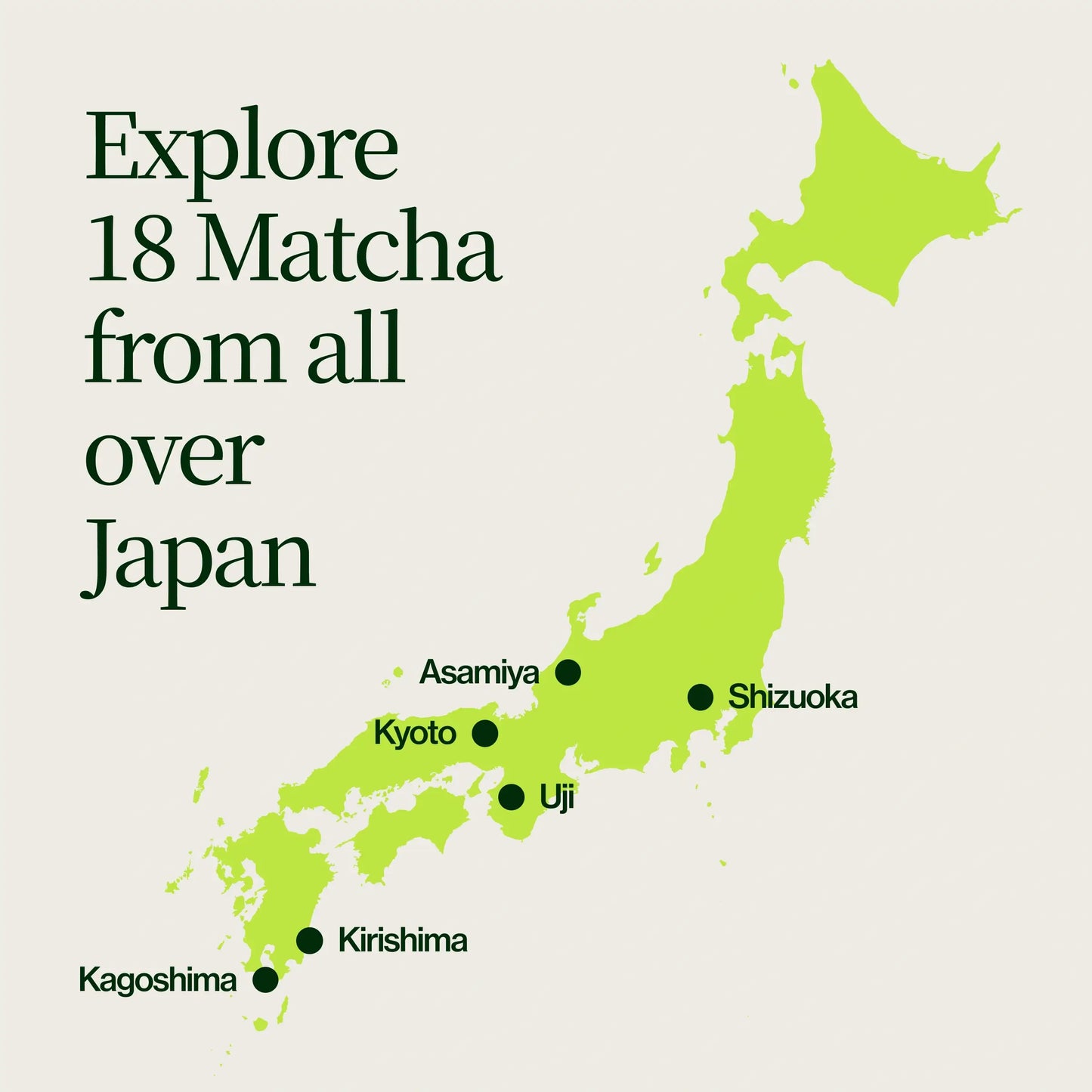 Coffret de 18 échantillons de Matcha