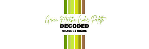green matcha color palette