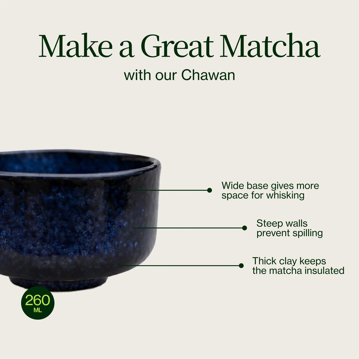 Chawan bleu céleste