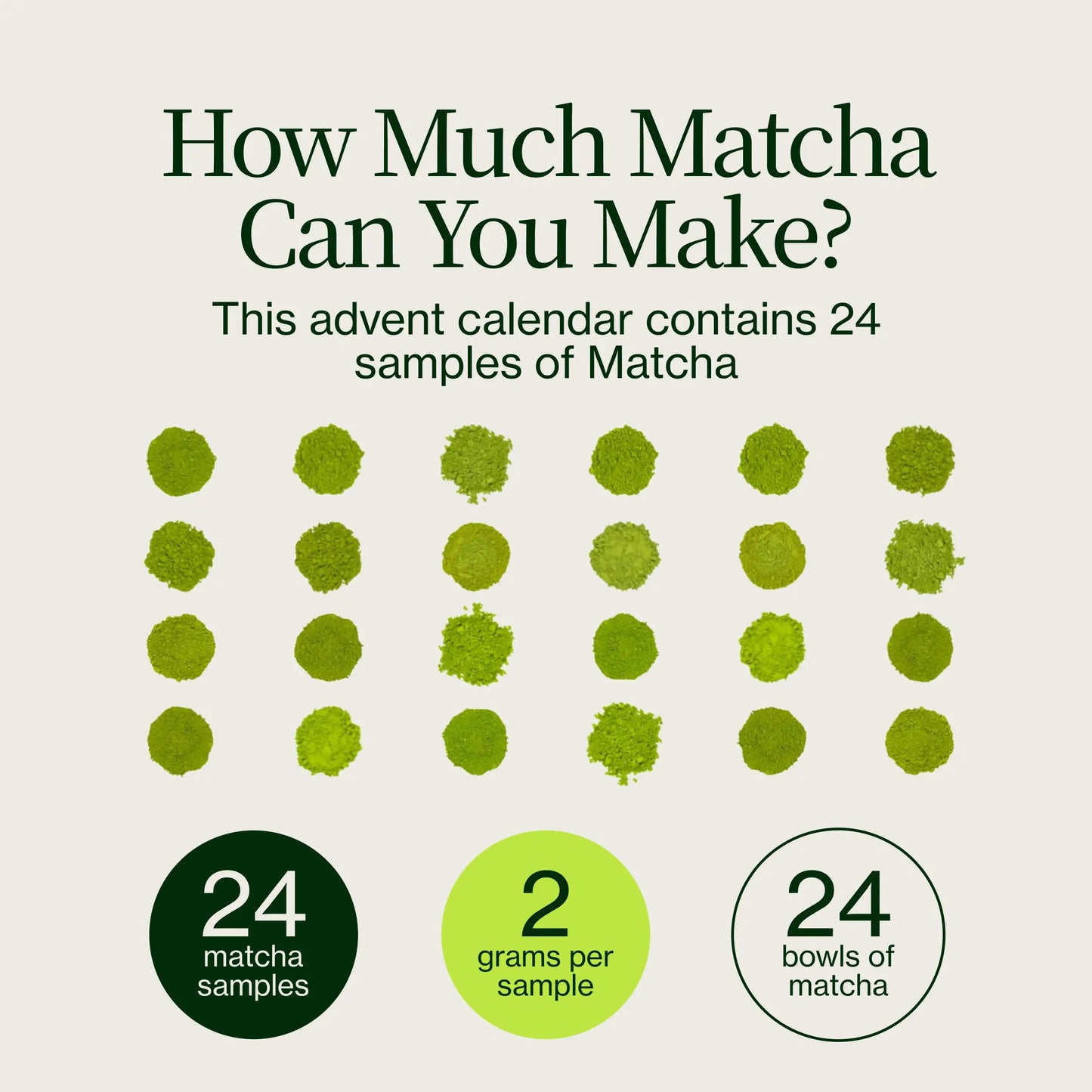 Calendrier de l'Avent Matcha 2025