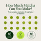 Coffret de 18 échantillons de Matcha