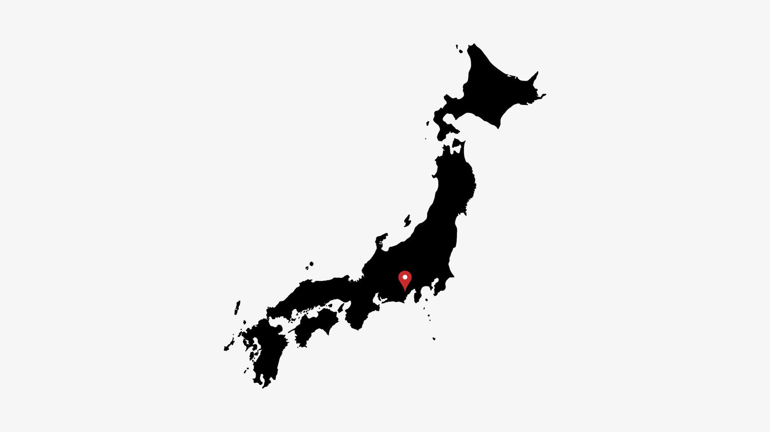 map with the location of shizuoka tea fields in Japan