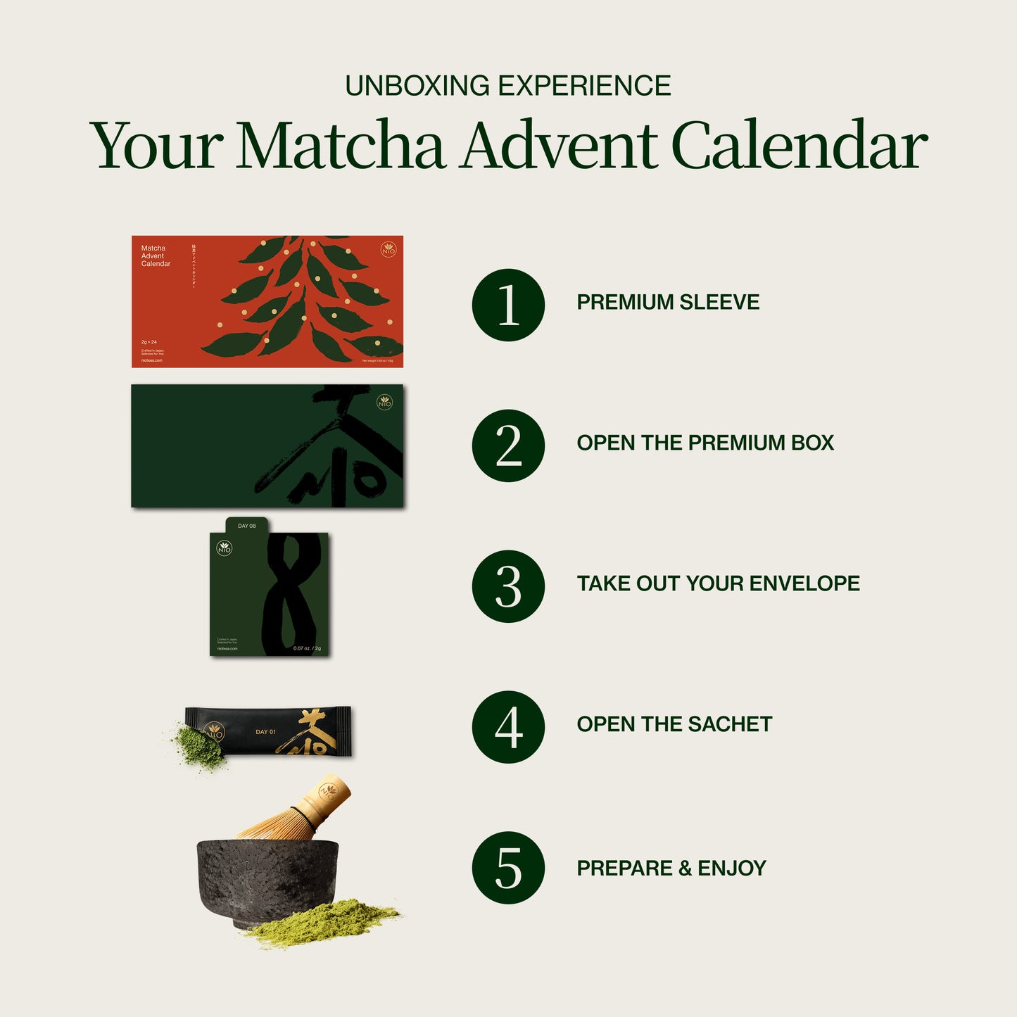 Calendrier de l'Avent Matcha 2026