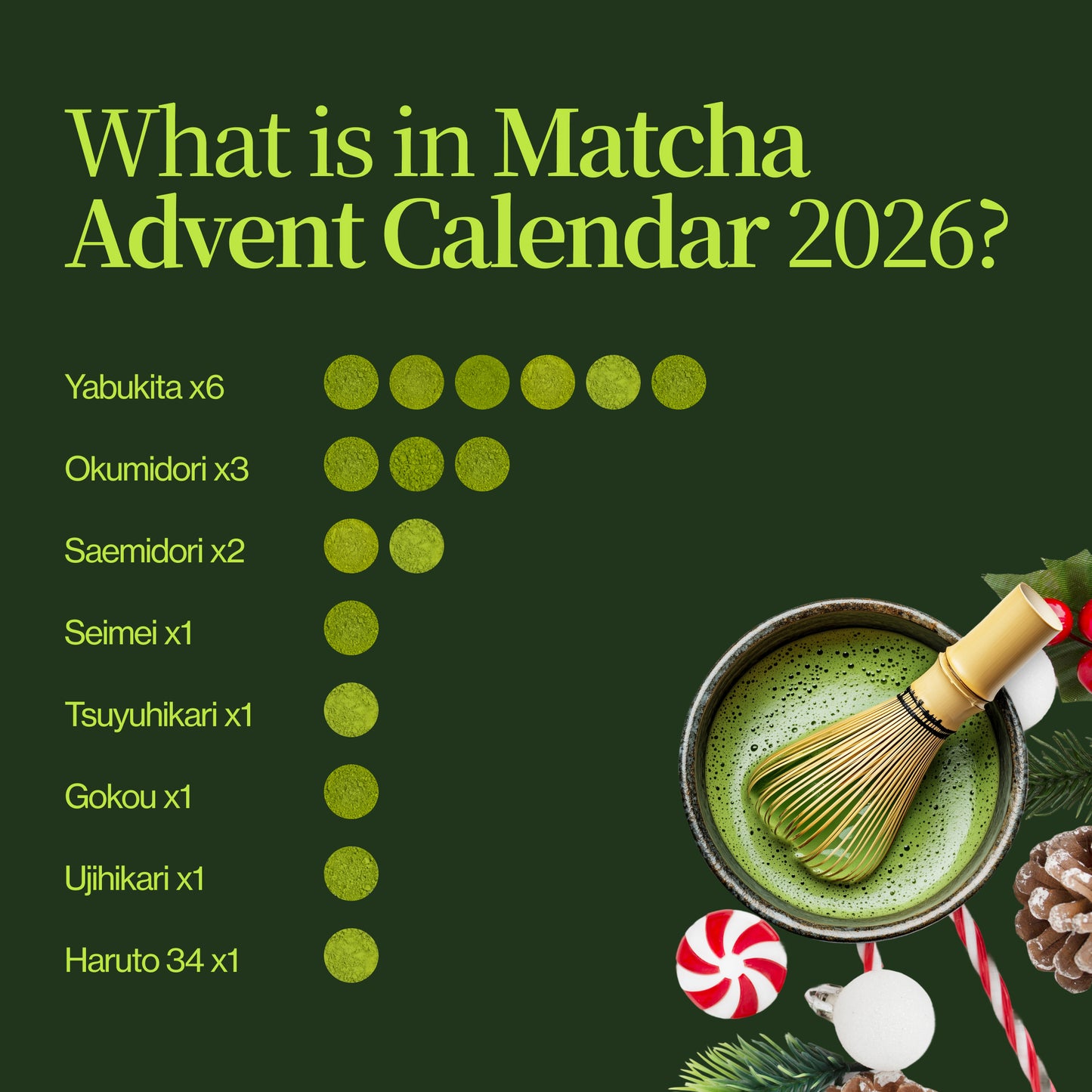 Calendrier de l'Avent Matcha 2026