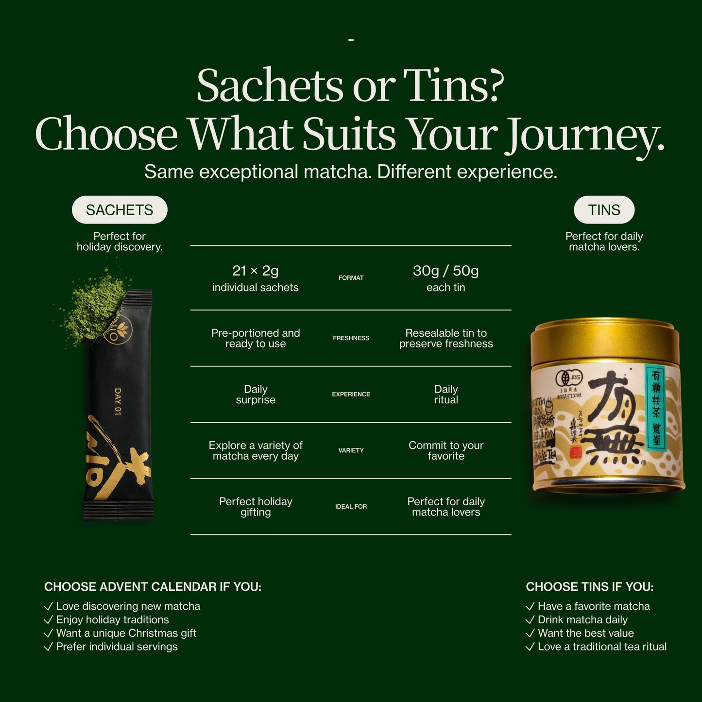 Calendrier de l'Avent Matcha 2026