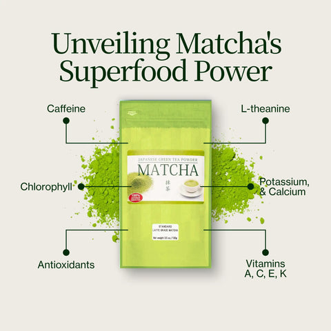 Poudre de Matcha premium pour latte
